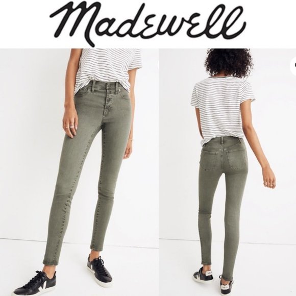 Madewell Denim - MADEWELL 9" High Rise Button Fly Skinny Jeans 27